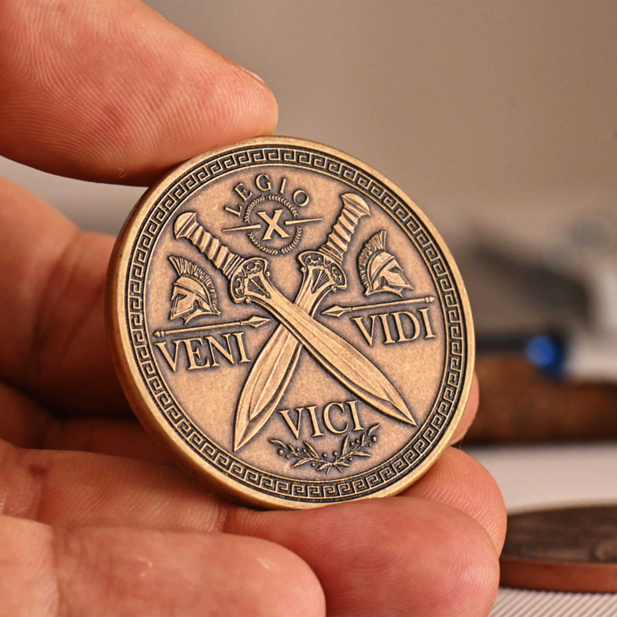 Veni Vidi Vici Coin – EDC Reminder Coins