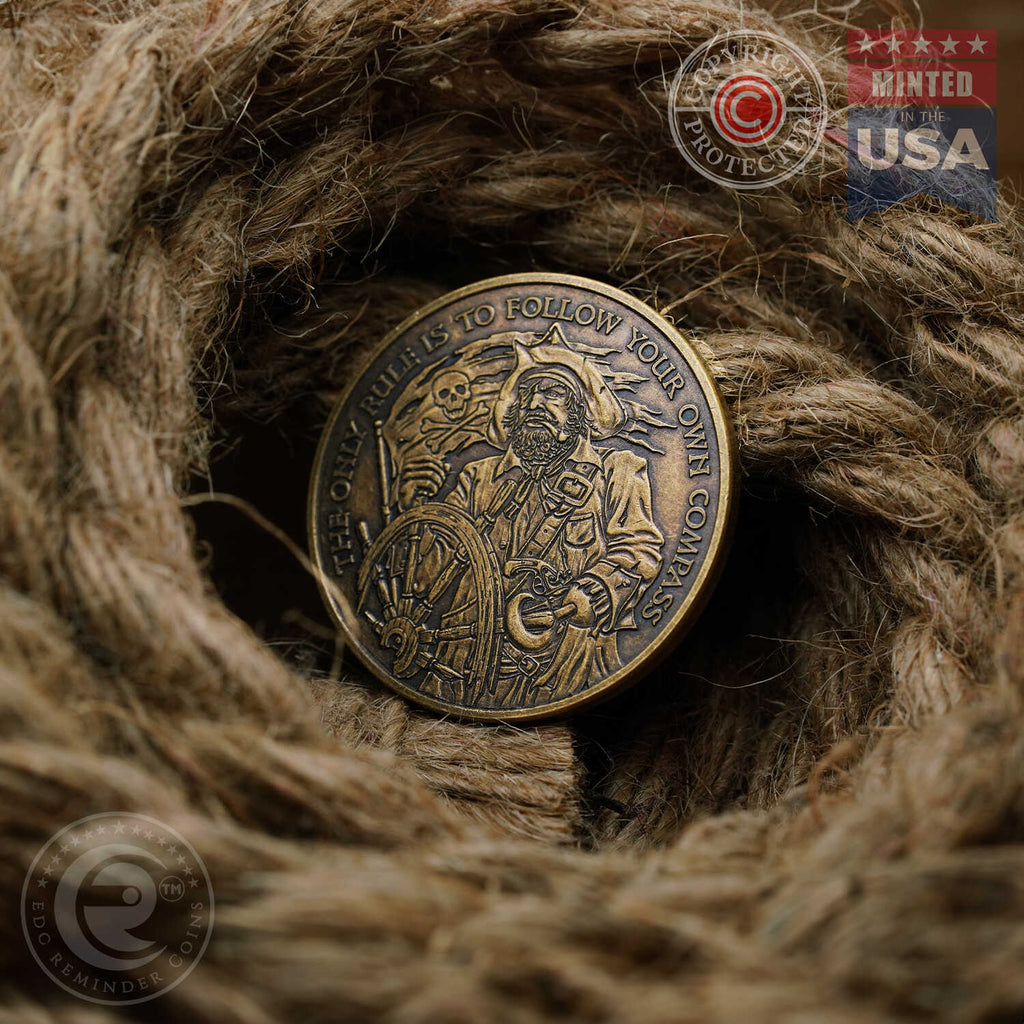 Pirate Compass Coin