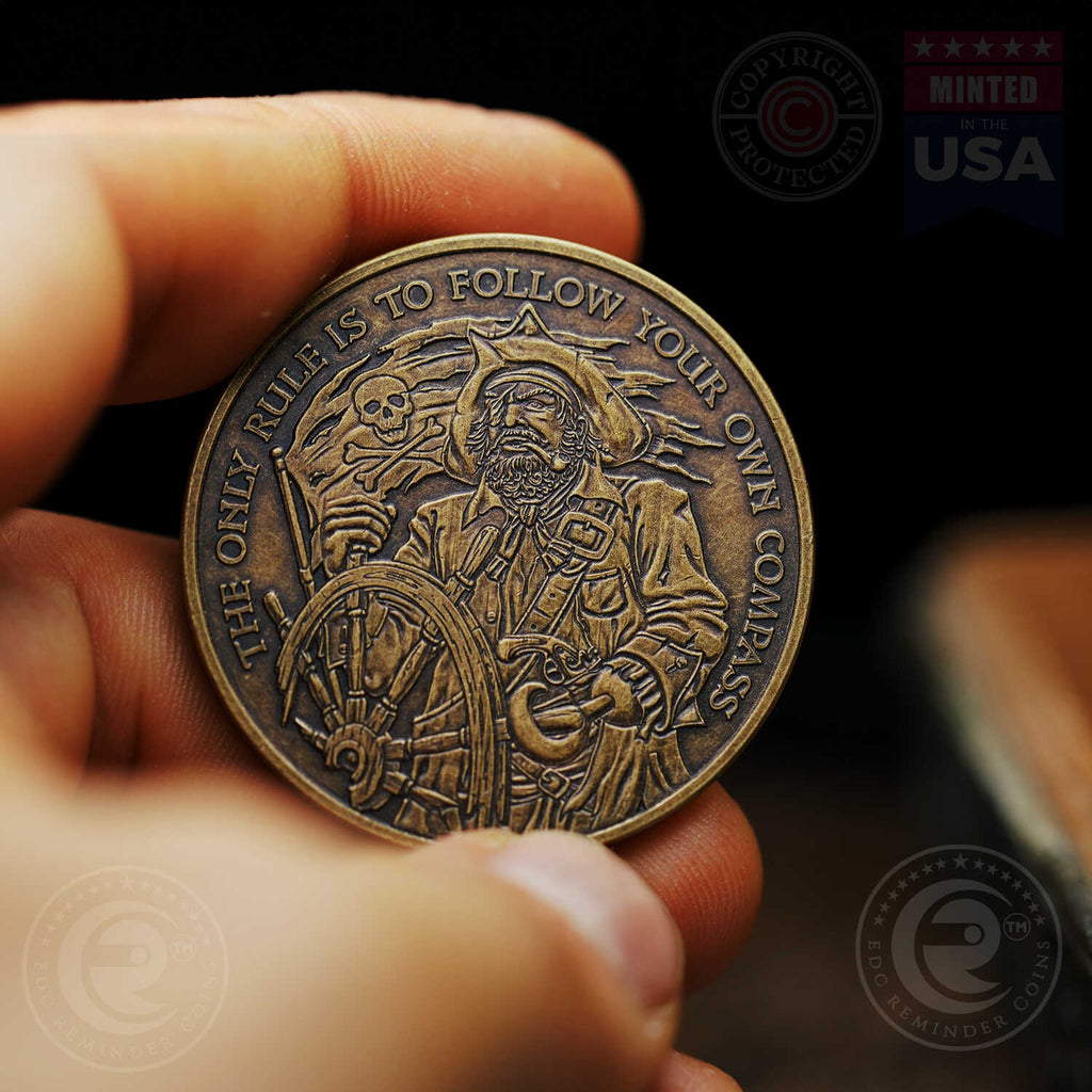 Pirate Compass Coin