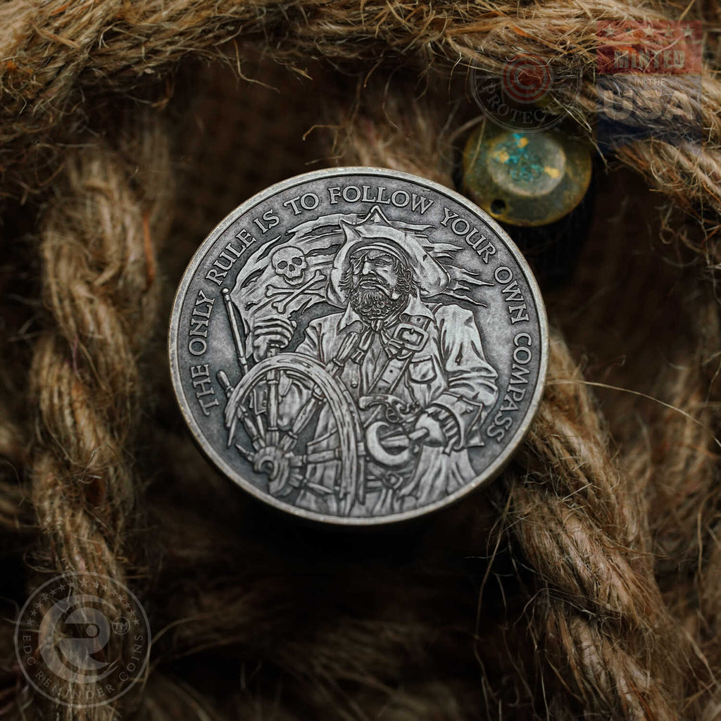 Pirate Compass Coin