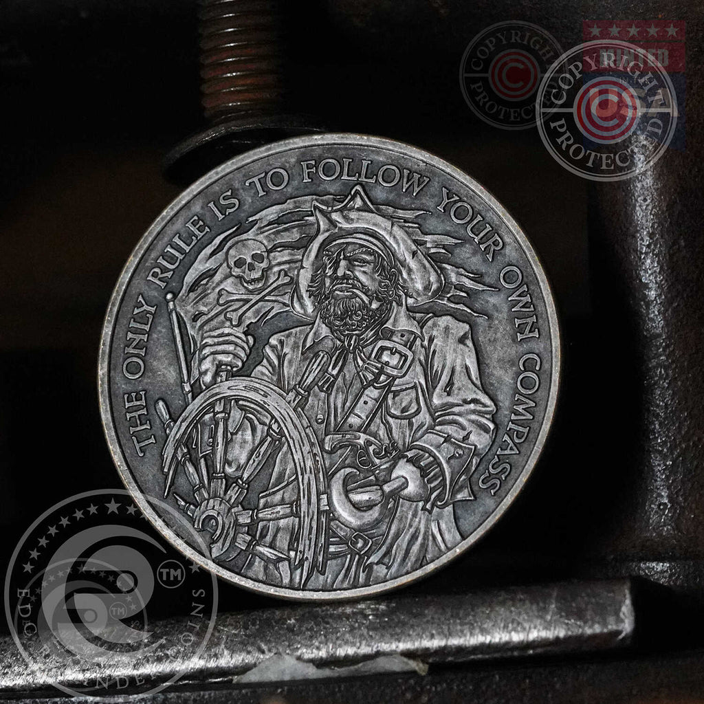 Pirate Compass Coin